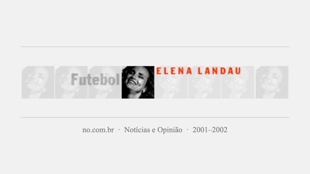 Coluna de Elena Landau no site no.com.br